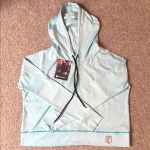 Born Primitive Athleisure Cropped Hoodie(Sky Blue)